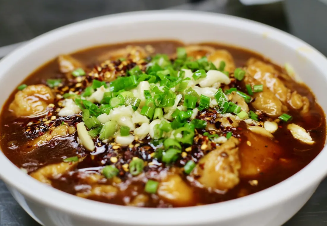 Sichuan Poached Fish Fillet in Chili Broth